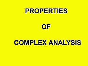 properties of complex numbers