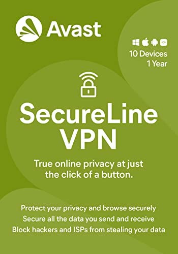 Avast SecureLine VPN 2022 | 5 Devices, 1 Year [PC/Mac/Mobile Download]
