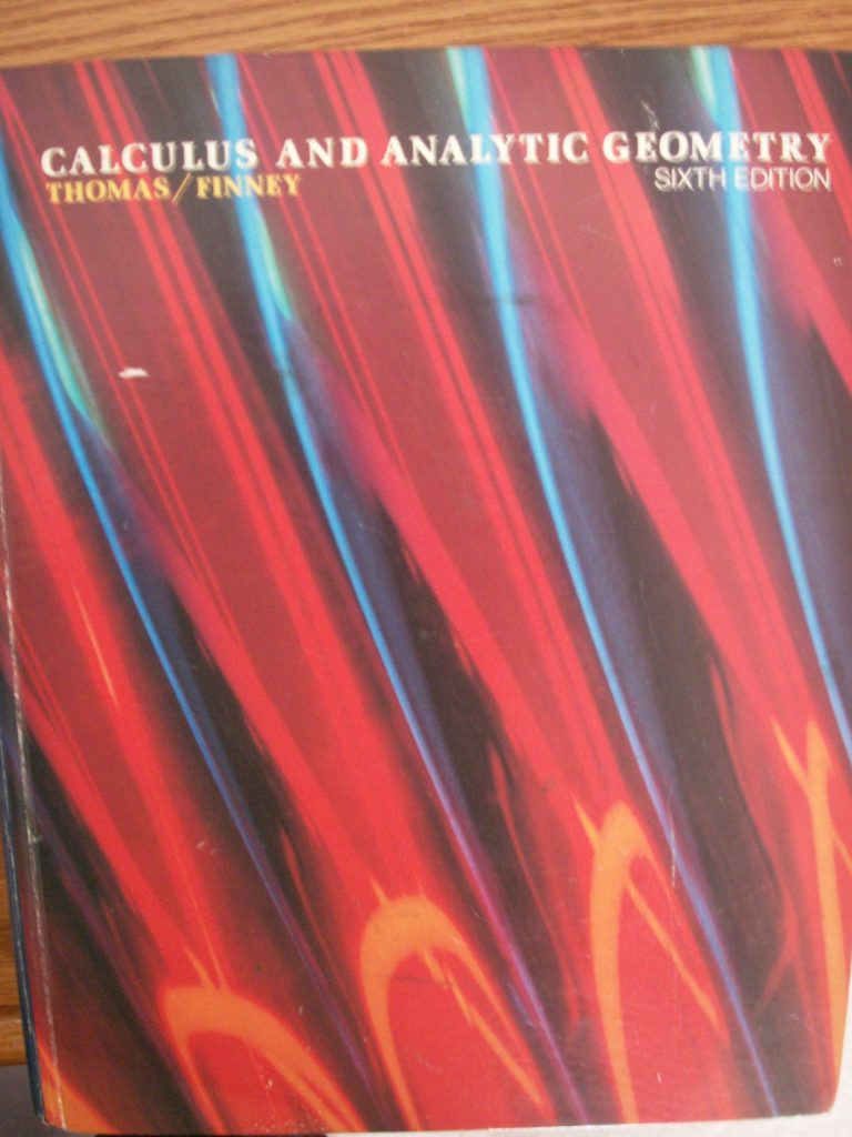 Calculus and Analytic Geometry Sixth Edition Thomas/finney