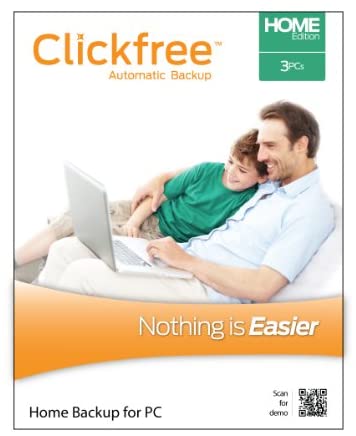 Clickfree Home Backup software (3 PCs) [Download]
