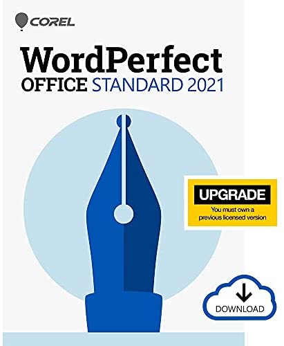 Corel WordPerfect Office Standard Upgrade 2021 | Office Suite of Word Processor, Spreadsheets & Presentation Software [PC Download]