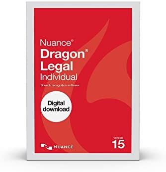 Dragon Legal Individual 15.0, Dictate Documents and Control your PC with Voice Recognition Software [PC Download]
