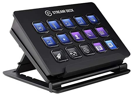 Elgato Stream Deck - Live Content Creation Controller with 15 Customizable LCD Keys, Adjustable Stand, for Windows 10 and macOS 10.13 or Late (10GAA9901)
