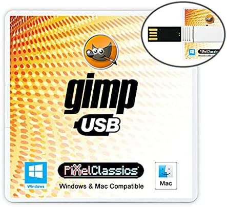 GIMP Photo Editor 2022 Compatible with Adobe Photoshop Elements CC CS6 CS5 15 Premium Professional Image Editing Software on USB for Windows 11 10 8.1 8 7 Vista XP PC & Mac - No Subscription Required!