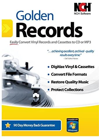 Golden Records Software for Converting Cassette Tapes and Vinyl to Mp3/Digital [Download]