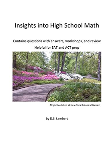 Insights into High School Math: Contains questions with answers, workshops, and review
