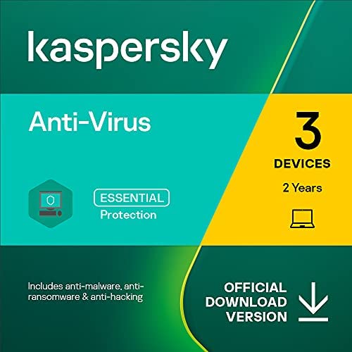 Kaspersky Anti-Virus 2022 | 3 Devices | 2 Years | PC | Online Code