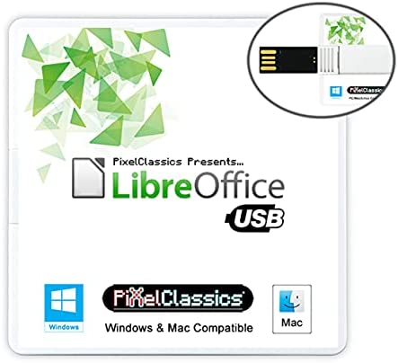 LibreOffice 2021 Home and Student 2019 Professional Plus Business Compatible with Microsoft Office Word Excel PowerPoint Adobe PDF Software USB for Windows 11 10 8 7 Vista XP 32 64-Bit PC & Mac OS X