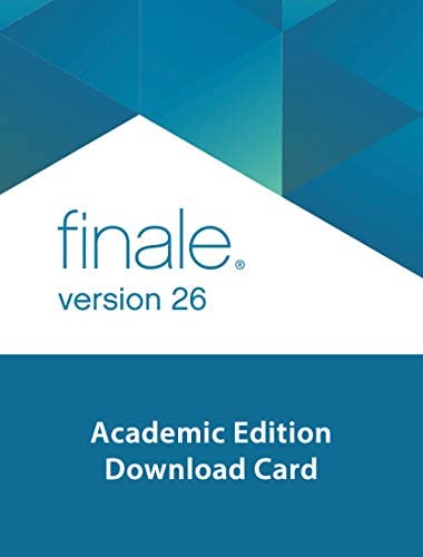 Makemusic Finale 26 Academic Edition Music Notation Software Download Card