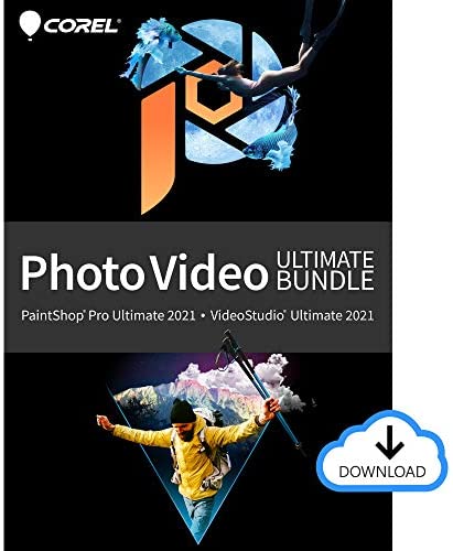 Photo Video Ultimate Bundle 2021 | PaintShop Pro + VideoStudio | Powerful Photo and Video Editing Software [PC Download] [Old Version]