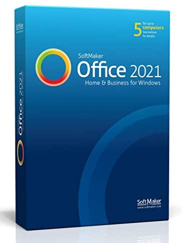 SoftMaker Office 2021 - Word processing, spreadsheet and presentation software for Windows 11 / 10 / 8 / 7 - compatible with Microsoft Office Word, Excel and PowerPoint - for 5 PCs