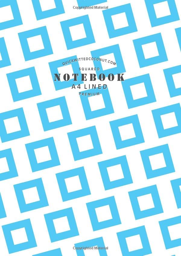 Squared - A4 Lined Premium Notebook: (Sky Edition) Fun notebook 192 lined pages (A4 / 8.27x11.69 inches / 21x29.7cm)