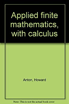 Applied finite mathematics, with calculus