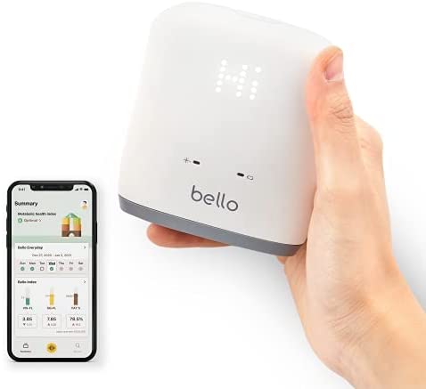 Bello - Belly Fat Management Device with Smart App - Handheld Body Fat Scanner and Metabolism Tracker - Reliable Bluetooth Belly Fat Measurement Tool - Compatible with Apple Health and Google Fit