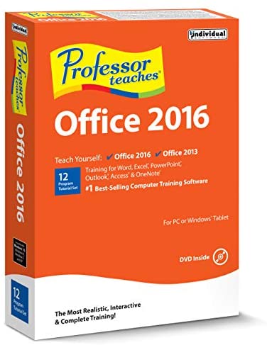 Individual Software PROFESSOR TEACHES OFFICE 2016