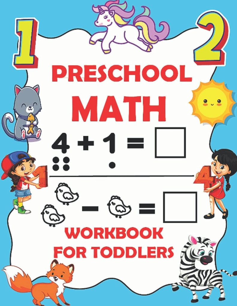 Preschool Math Workbook for Toddlers: Math Workbook Book For Kids age 3-5 | Beginner Math Activity Book with Addition, Subtraction, Number Bonds, ... Comparing Numbers | (Tracing Practice Book)