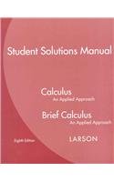 Student Solutions Manual for Larson's Calculus: An Applied Approach, 8th
