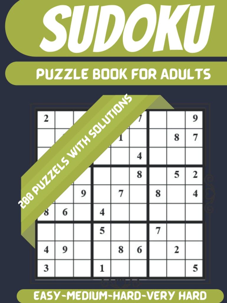 Sudoko Puzzel Book for Adults: 200 Sudoku Puzzles with Easy - Medium - Hard - Very hard Level for Beginners and Masters, 9x9 Sudokus for Adults with ... Adults, Grandparents... (sudoku book puzzle)