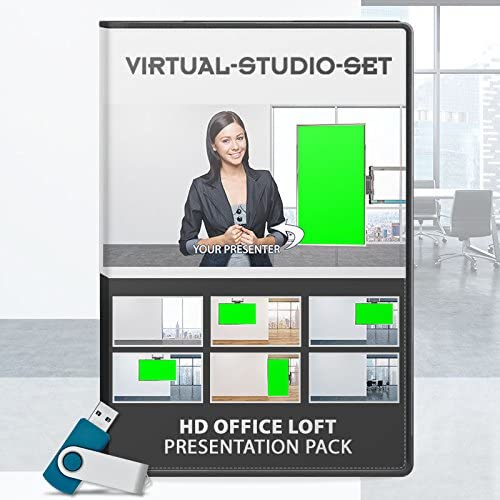 Virtual Studio Set: Office Loft Presentation Pack for Green Screen Productions