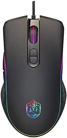 Gaming Multiverse 8000 DPI 1000Hz RGB Wired PROGRAMMABLE+Software for Buttons, RGB Modes Gaming Mouse for Laptop Desktop 7 Buttons DPI 1000,1600,3200,6400, 8000. Windows VISTA/XP/7/8/10, MAC, OSX