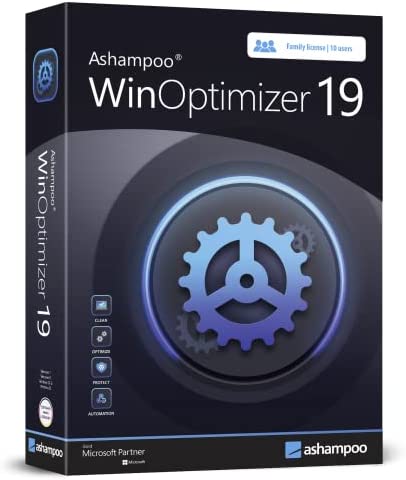 WinOptimizer 19 - 10 USER - Superior performance, stability and privacy - compatible with Windows 11, 10, 8.1, 8, 7